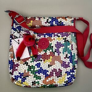Kipling Alvar Spellbinder Multicolor Medium Crossbody Bag Purse New With Tags